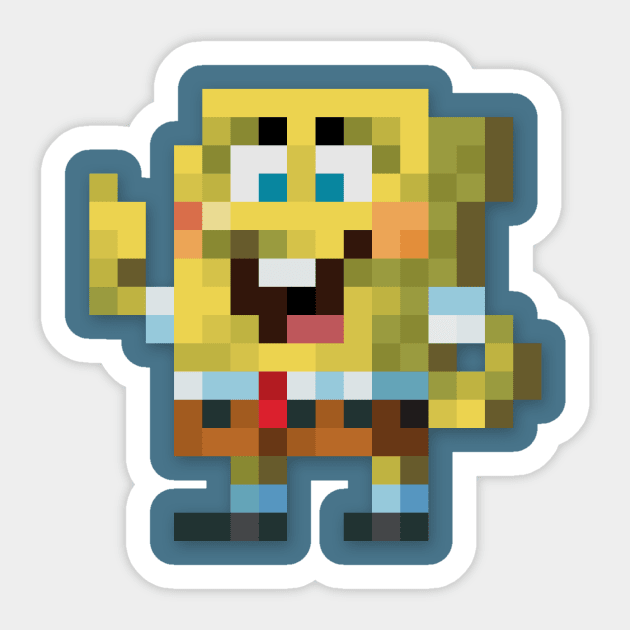 SpongeBob low-res pixelart Sticker by JinnPixel